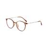Jingyuton 2 Pack Fashion Myopia Distance Glasses For Men Women Blue Light Blocking Computer Nearsighted Glasses Oval Frame (Brown, 3.75, Diopters) view 2