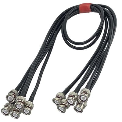 mangxiyis RG58 BNC Male Plug to BNC Male Plug Crimp Connector R*/F Pigtail Coax Cable Wire terminals 6inch~10FT(4Pcs,3FT (1M))
