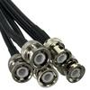mangxiyis RG58 BNC Male Plug to BNC Male Plug Crimp Connector R*/F Pigtail Coax Cable Wire terminals 6inch~10FT(4Pcs,3FT (1M)) view 3