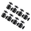 CORHAD 8pcs 360-Degree Rotating Metal Ball Head Mounts for Tripods Compatible Cameras and Lighting Accessories Mini Tripod Heads 1/4 Screw view 1