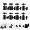CORHAD 8pcs 360-Degree Rotating Metal Ball Head Mounts for Tripods Compatible Cameras and Lighting Accessories Mini Tripod Heads 1/4 Screw view 3