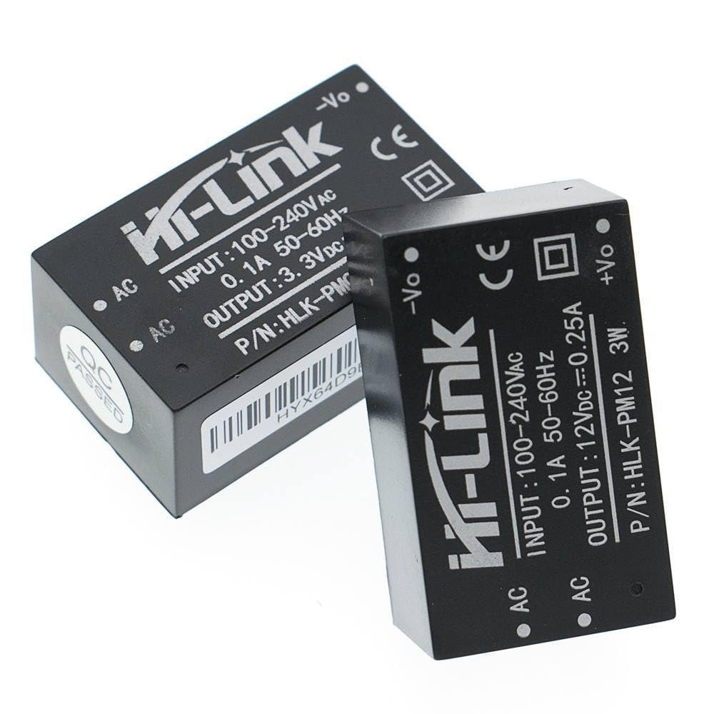 10pcs HLK-PM12 AC-DC 220V to 12V Buck Step Down Power Supply Module Converter Intelligent Household Switch