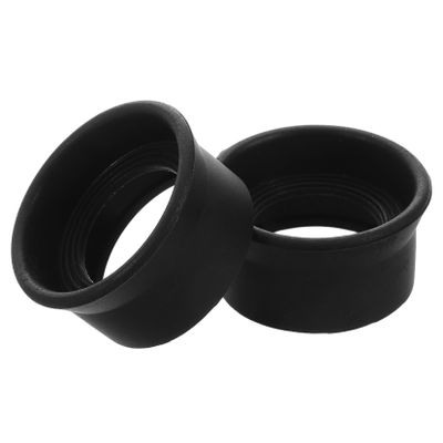 Housoutil 2pcs Microscope Eyepiece Shield Binocular Eye Guards Eyepiece Protection Cover Rubber Eye Shields