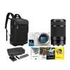 Sony ZV-E10 II Mirrorless Camera (White) Bundle with 55-210mm f/4.5-6.3 OSS, Camera Backpack, Batteries, Memory Card, Software Suite and Card Reader (7 Items) view 1