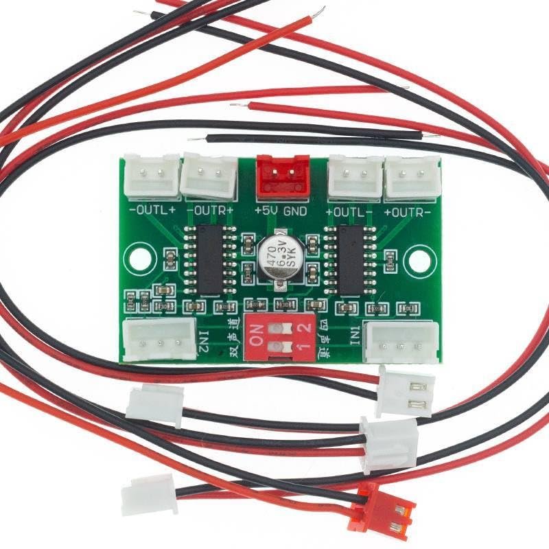 XH-A156 Mini PAM8403 Digital Audio Board 4 Channels 3Wx4 DC 5V Stereo Sound AMP with Cable for Speaker