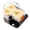 1pc 2 Way Power Distribution Block Power Ground Splitter 0/4gauge AWG for Car Audio Junction Box 1 in 2 Out view 1