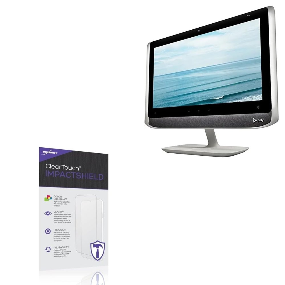 BoxWave Screen Protector Compatible with Poly Studio P21 - ClearTouch ImpactShield (2-Pack), Impenetrable Screen Protector Flexible Film