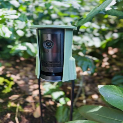 Ring Outdoor Cam Plus Ground Mount // A Ground-staked Outdoor Enclosure with 20" Fiberglass rods (Verdant Green)