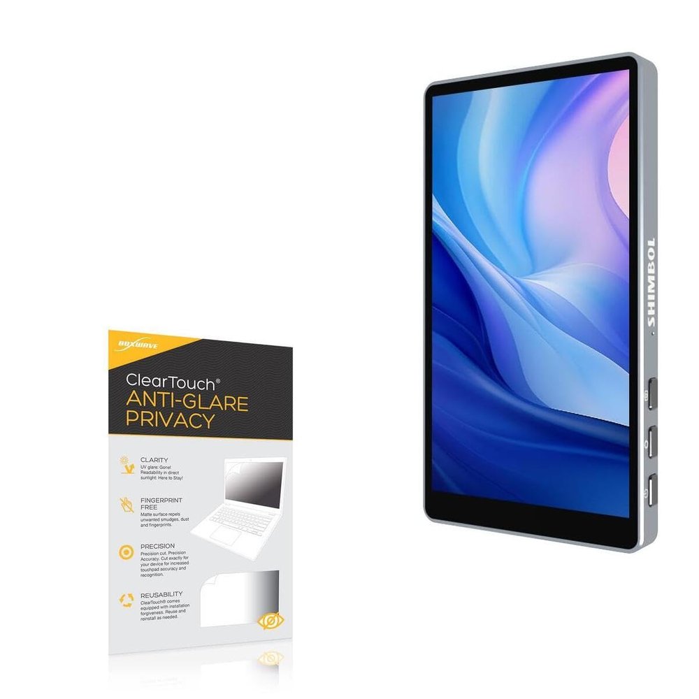 BoxWave Screen Protector Compatible With Tell Love Vlog Monitor (2.5 in) - ClearTouch Anti-Glare Privacy (2-Pack), Privacy Screen Protector Flexible Film Anti-Glare