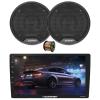 Blaupunkt Cancun 990 9" Touchscreen Single DIN WiFi Bluetooth AM/FM Digital Multimedia Receiver, 2x 4" 40 Watt Max 2-Way Car Speakers w/ Wire view 1