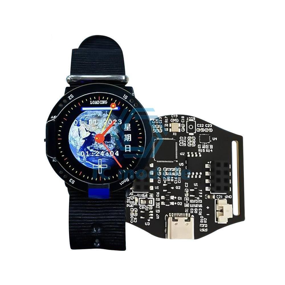 1.28-Inch Round Watch RP2040 Programmable Development Board Wearable Smartwatch with TFT Display