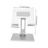 Angoily Aluminum Folding Tablet Stand Adjustable Laptop Bracket for Desk Use Portable Lift Frame for and Tablets Sturdy Design Convenient for Home Office view 4