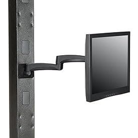 Fixed Height LED & LCD Monitor Wall Mount Arm with VESA Plate Black