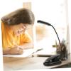 VILLCASE LED Clip Reading Light Adjustable Brightness USB Rechargeable Bedside Lamp for Night Fishing Dimmable Foldable Table Lamp Clamp view 3