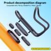 for Tile Bike Mount- Compatible with Tile Pro / Mate / Sticker, IPX8 Waterproof Bike GPS Tracker Holder, Hidden Under Bottle Cage or Alone, Extended M5 Black Safety Screws with Driver (1 Pack-Black) view 2