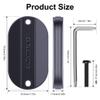 for Tile Bike Mount- Compatible with Tile Pro / Mate / Sticker, IPX8 Waterproof Bike GPS Tracker Holder, Hidden Under Bottle Cage or Alone, Extended M5 Black Safety Screws with Driver (1 Pack-Black) view 3