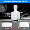 eero 7 Wall Mount, No Drill Outlet Bracket Holder Only Compatible with eero 7 Dual-Band Mesh Router, Cable Management - Space Saving (3 Pack) view 2