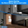 eero 7 Wall Mount, No Drill Outlet Bracket Holder Only Compatible with eero 7 Dual-Band Mesh Router, Cable Management - Space Saving (3 Pack) view 4