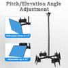 360 Rotating TV Ceiling Mount - 7-Level Height Adjustable Hanging Ceiling TV Bracket with Up/Down Angle Adjustment 15 for Most 32-75 inch TV, Max Load-Bearing Capacity 150kg view 3