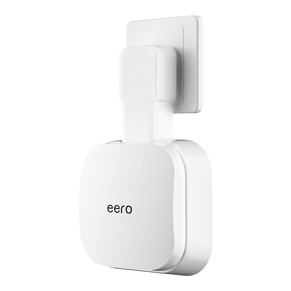 eero 7 Wall Mount, No Drill Outlet Bracket Holder Only Compatible with eero 7 Dual-Band Mesh Router, Cable Management - Space Saving (1 Pack)