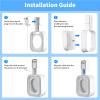 Outlet Wall Mount Holder for eero Pro 6e/Pro 6 Mesh Wi-Fi System, Built-in Cable Management - No Messy Wires, Space-Saving (3 Pack) view 3