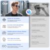 Al Smart Glasses, Bluetooth 5.4 Translation Glasses with Chat GPT & 100+ Language, Sunglasses with UV Protection & Anti-blue light, for Travel, Outdoor & Business, Blue Light Glasses for Woman and Men view 2