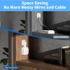 Outlet Wall Mount Holder Compatible with eero Pro 6e/Pro 6 Mesh Wi-Fi System, Built-in Cable Management No Messy Wires, Space-Saving (2 Pack) view 4