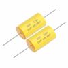 MECCANIXITY 2Pcs 12uf Frequency Divider Capacitor, 250V Axial Audio Speaker Crossover MKP Film Capacitor view 1