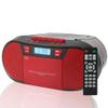 M-Amazup Boombox CD Player Portable, Cassette Player Combo with CD MP3 Bluetooth AUX TF USB FM Radio AC/DC Powered, Boom Box with Remote Control, Headphone Jack, Stereo Sound for Home,Kids,Gift view 1