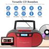 M-Amazup Boombox CD Player Portable, Cassette Player Combo with CD MP3 Bluetooth AUX TF USB FM Radio AC/DC Powered, Boom Box with Remote Control, Headphone Jack, Stereo Sound for Home,Kids,Gift view 2