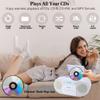 M-Amazup Boombox CD Player Portable, Cassette Player Combo with CD MP3 Bluetooth AUX TF USB FM Radio AC/DC Powered, Boom Box with Remote Control, Headphone Jack, Stereo Sound for Home,Kids,Gift view 3