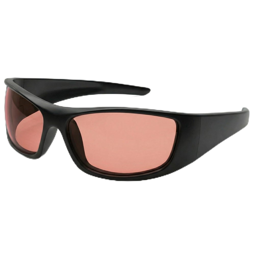 Bloomoak Rose Tinted Migraine Relief Glasses, UV 400 Protection Outdoor, FL- Flex Light Sensitivity Glasses for Fluorescent LED Glare, Photophobia, Eye Strain