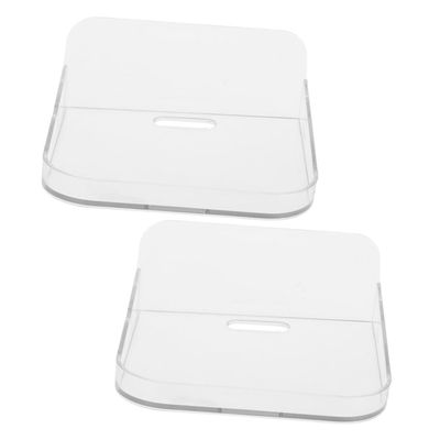 CAXUSD 2Pcs Transparent Camera Mounting Tray Wall Mounted Bracket for Secure Camera Storage No Drill Installation Stylish Floating Shelf for Indoor Use Versatile Wall Bracket