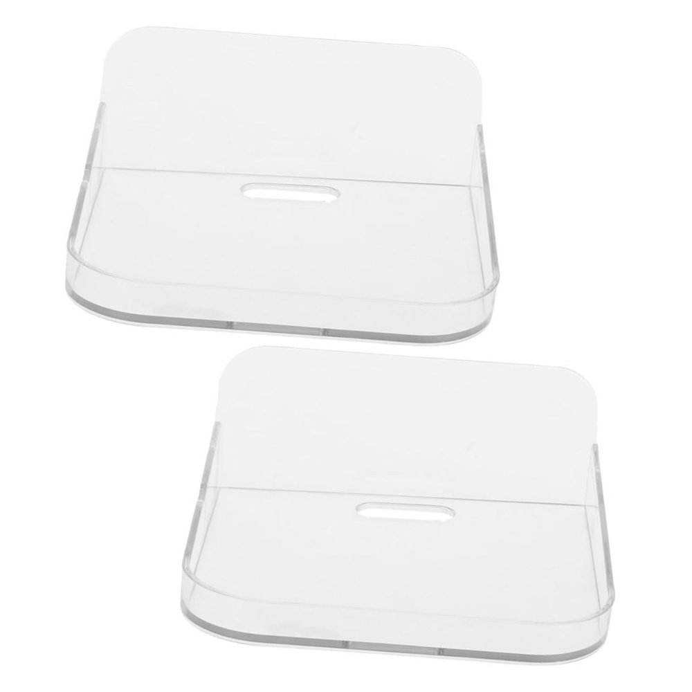 CAXUSD 2Pcs Transparent Camera Mounting Tray Wall Mounted Bracket for Secure Camera Storage No Drill Installation Stylish Floating Shelf for Indoor Use Versatile Wall Bracket