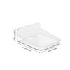 CAXUSD 2Pcs Transparent Camera Mounting Tray Wall Mounted Bracket for Secure Camera Storage No Drill Installation Stylish Floating Shelf for Indoor Use Versatile Wall Bracket view 2