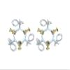 Adjustable 3 Way Antenna Masts Guy Wire Clamp, Guy Wires Mast Ring, Fits 2-1/4" Antenna Masts - 2 Pcs view 1