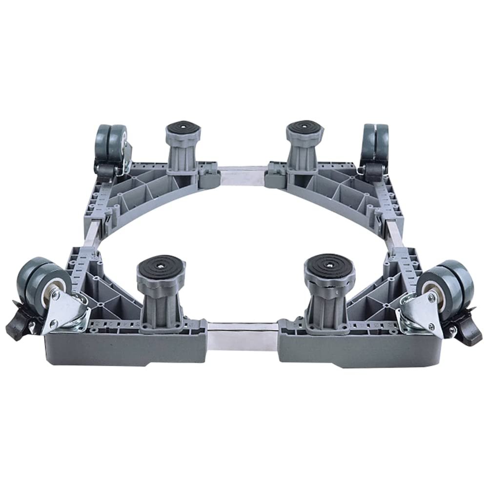 Bloepum Washing Machine Stand Multi-Function Washing Machine Base Adjustable Refrigerator Raised Base Mobile Roller Bracket Wheel Bathroom Kitchen Accessories