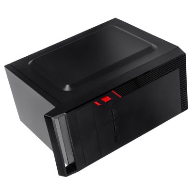 Gadpiparty Computer Case for ATX Motherboard Stylish Brushed Chassis with Multiple Front Panel Interfaces for Gaming Office Use Wide Compatibility Efficient Cooling