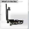 12 Pro Max Charging Port Replacement, Multi-Model Compatibility, Screwdriver Included, Metal, Integrated Cable System view 3
