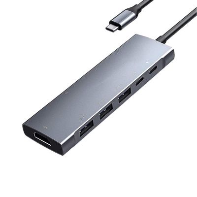 SIDUFHAOPKLL C HUB with 4K PD Charging, SD/Micro Card Reader, 3.0, 3.5mm Headphone Jack Type C