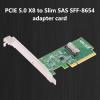 PCIe 5.0 To MICO 8I Adapter Graphics Card Gpu Expansion Card Nvme Adapter Card For PC Desktop Accessories view 2