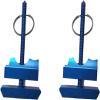 2X Stall Tool, Bathroom Stall Lock Keychain, Portable Door Lock for Hotel Rooms, Smart Shaker Tool, (Blue) view 1