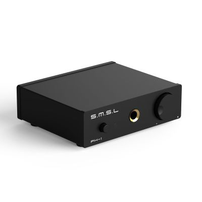 S.M.S.L PH-1 Mini Phono Preamp, Stereo Preamplifier with RCA/6.35mm Headphone Output, Preamp for MM Turntable Phonograph Record Player with DC 5V Power Supply