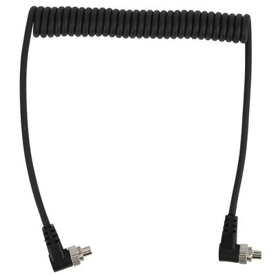 100cm Flash PC Sync Cable Cord PC Male to Male Connection Wire for Camera & Flash with Screw Lock