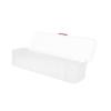 NUOBESTY Cable Organizer Dividers Plastic Cable Management Box Simple Design Tidy Storage Solution Suitable for Users White view 1