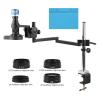 JOEBO Microscope Kit 12MP 4K 1080P USB H_DMI Video Industrial Microscope Camera 200X Zoom Lens System Recorder for Lab Freely Adjustable Stand Microscope Lens Adapters view 2