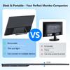 4K Large Portable Monitor 24 Travel Monitor UHD 3840*2160 120% sRGB External Second Screen for MacBook Laptop Desktop Mini PC W/Stand VESA HDMI USB-C Gaming Display for PS5/Xbox Devices(O2401) view 4