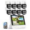 1*Hiseeu PoE PTZ Camera System w/Monitor+1* Hiseeu PoE Switch w/8 PoE+ Ports 2 Ethernet Uplink Ports view 2