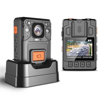 TAMEIVISUA KP22 2.5K Body Cameras,128GB,1512P,H.265,Night Vision,14H Video Record,60FPS,GPS,Pre-Recording,with Car Suction for Dashcams, Security,Law Enforcement, Outdoor Work