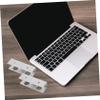 HOMOBABE Desk Laptop Mount Stand 3-Piece Adjustable Metal Holder Tablets Ergonomic Accessory for Home Office Space-Saving Design in Silver view 3
